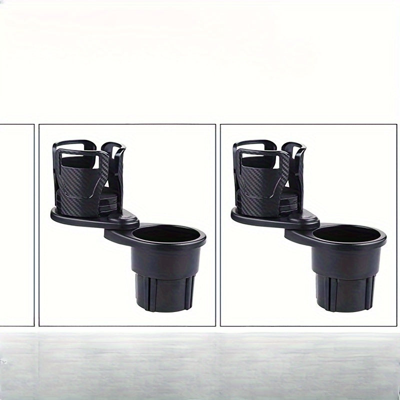 360 Rotating Adjustable Car Cup Holder with Smartphone Holder, Essential Oil Diffuser, and Extra Storage - Durable ABS Material - Multifunctional Vehicle Organizer