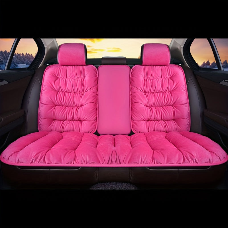 Soft Plush Car Seat Cover, Automobiles Seat Cover Cushion Pad Car Seat Protector Universal Winter Auto Interior Accessories
