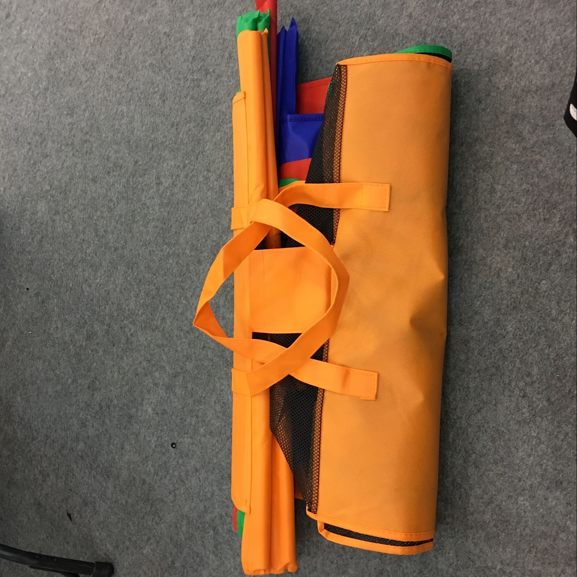 Reusable Grocery Shopping Bag Set of 4 - Eco-Friendly Non-Woven Tote Bags with Handles, Foldable, Multiple Colors, for Trolley Carts, Reduce Plastic Use