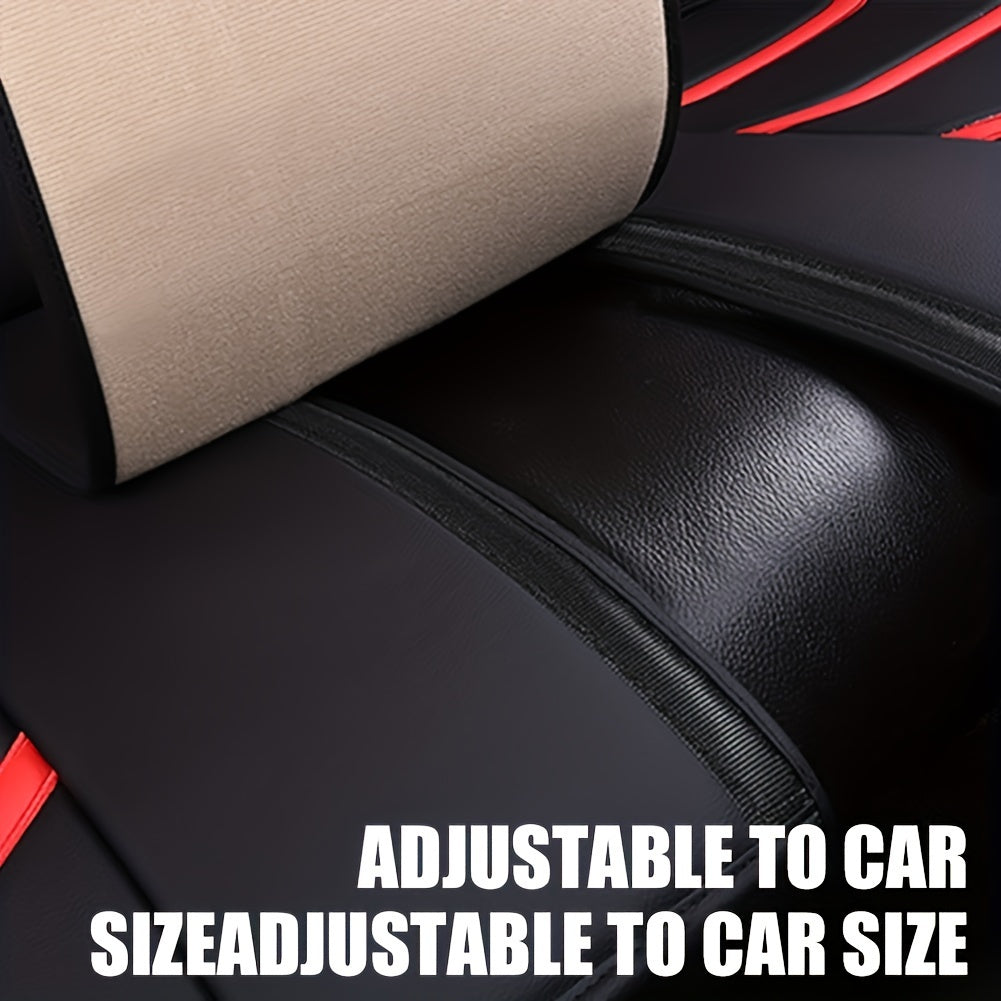 1pc Premium PU Leather Car Seat Cover - Protects and Enhances Your Car's Interior - Fits Most Sedans and SUVs - Front Seat Only