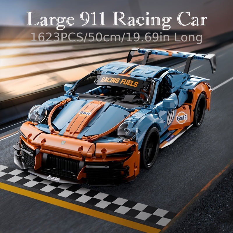 1623pcs Technic GT3 Super Racer Building Blocks Set, High-Detail Sports Vehicle Model, Durable ABS Plastic, Educational Assembly Kit, Adult Collectible Construction Toy, Ideal for Ages 14+