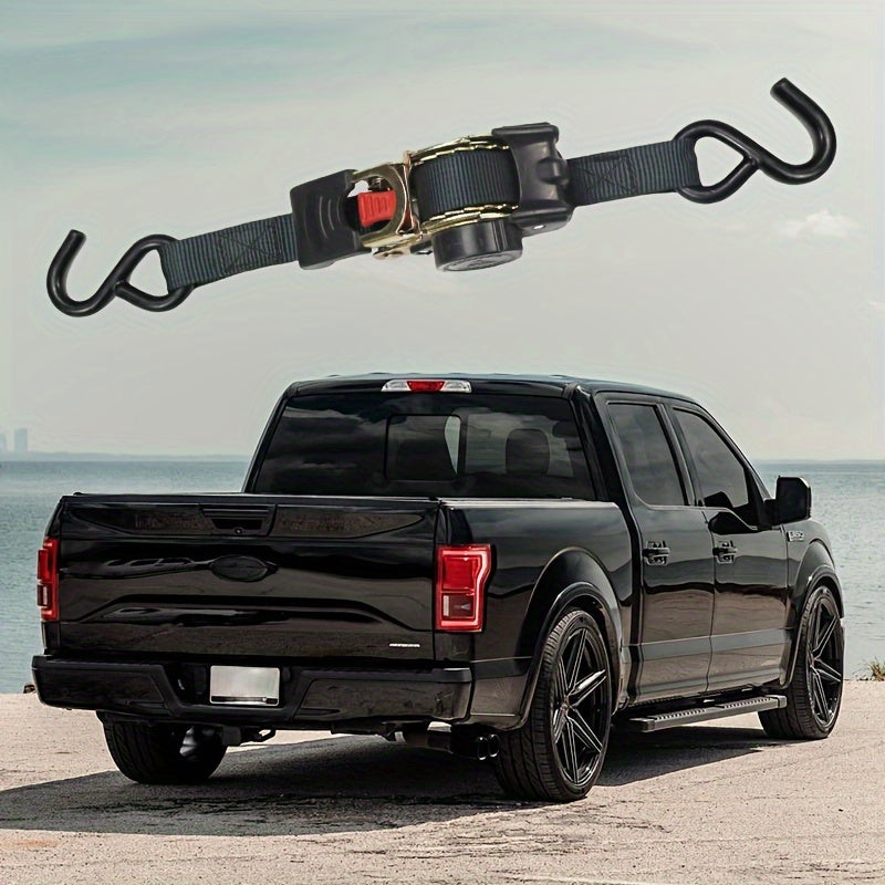 Auto motorcycle and off-road vehicle automatic telescopic ratchet belt go on road trip camping luggage fixed binding belt contraction artifact.