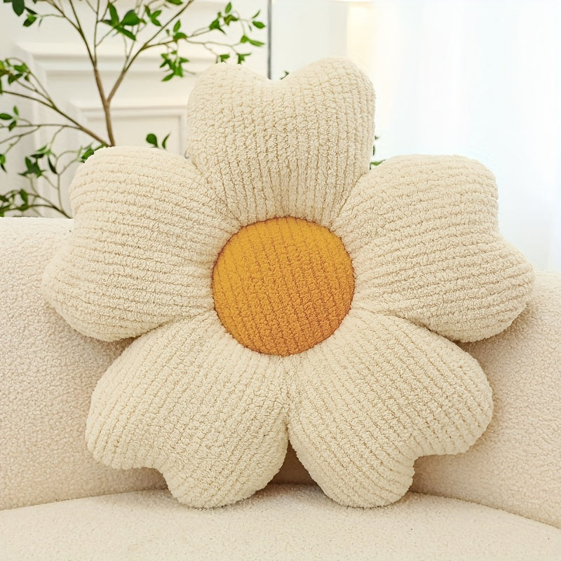 [1pc Breathable Flower Seat Cushion] 1pc Home Decorative Cushion, Breathable Flower Seat Cushion, Table Chair Cushion Floor Pillow For Sofa Couch Bed Office