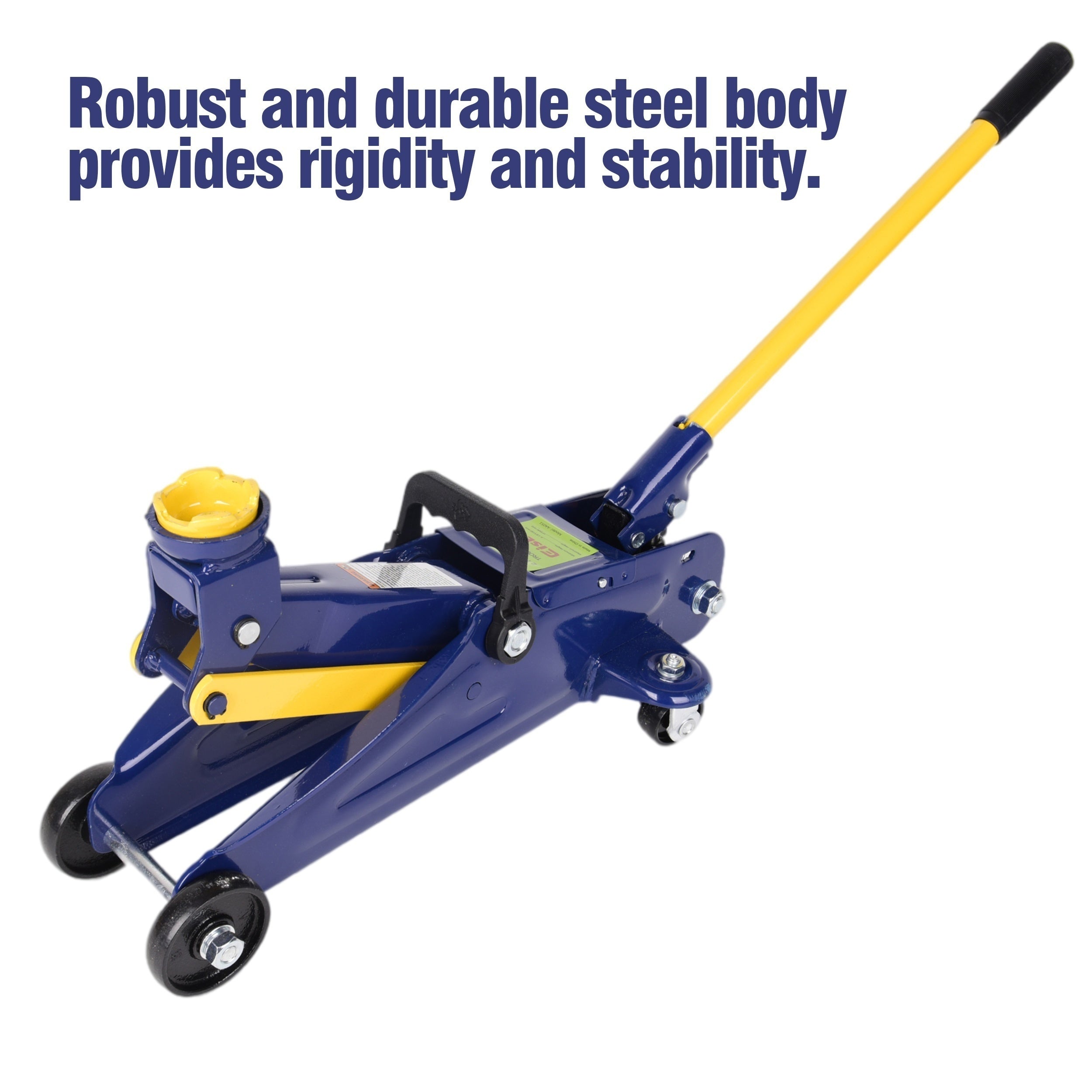 2-Ton Heavy Duty Hydraulic Floor Jack with Low Profile - Professional Garage, Workshop, Truck, SUV Lift - Alloy Steel Construction, Manual Pump Handle - Compact Design for Low Clearance Vehicles - Heavy-Duty Service Jack, Por