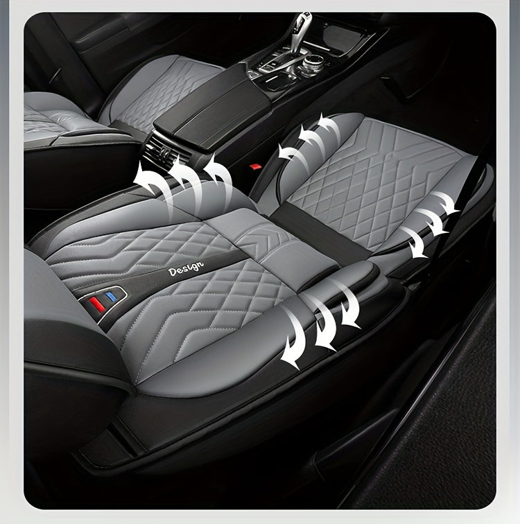 Luxurious And Stylish Five-seater Car Seat Covers Made Of Durable PU Leather, Suitable For All Seasons, Providing Full Cover For The Seats.