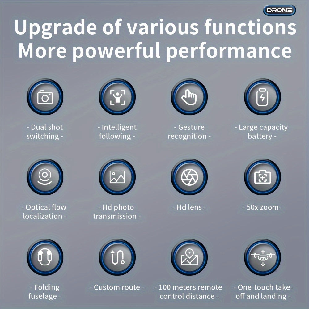 Intelligent aerial drone E88 single camera with dual batteries and replacement blades, equipped with protective frame and quadcopter, wireless connection, mobile phone remote control of unmanned aerial vehicle, aerial camera,