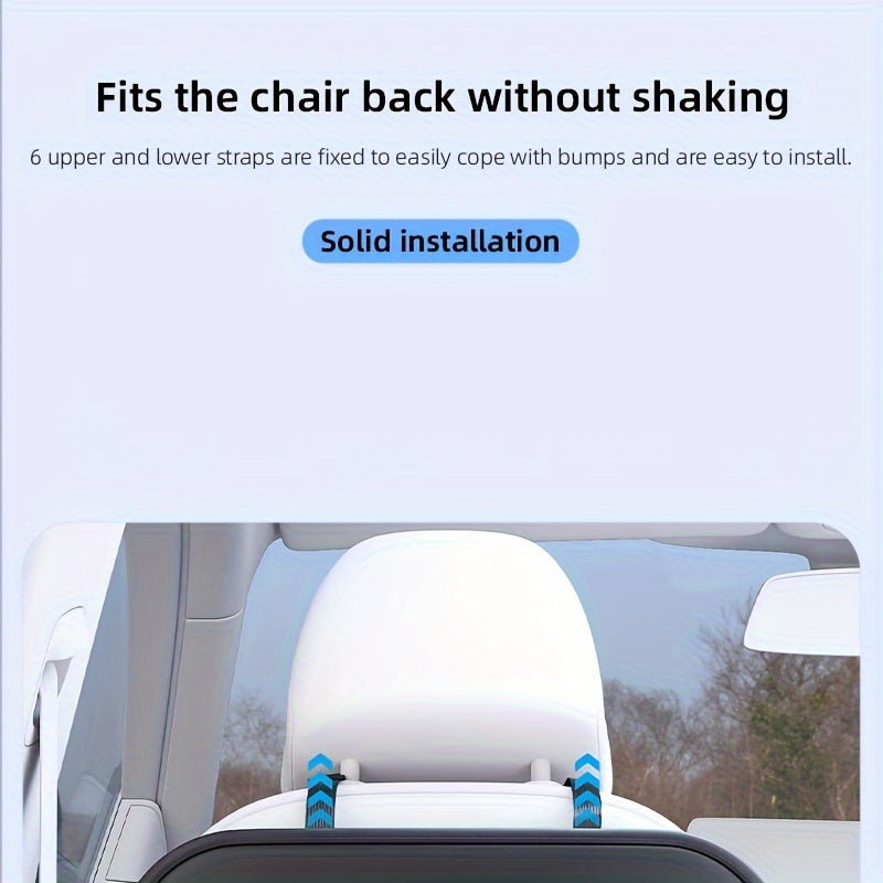 1 Piece Of PU Leather New Car Backrest Storage Bag, Car Seat Backrest Storage Hanging Bag, Rear Shelf Storage Mesh Bag, Universal