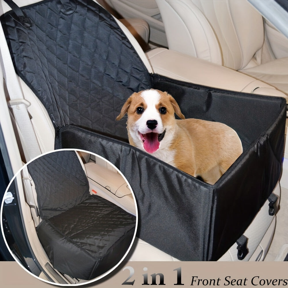 Easy to Install Waterproof Dog Car Seat Cover - Protect Your Car Seats from Pet Hair, Scratches, and Dirt - Perfect for Travel and Everyday Use