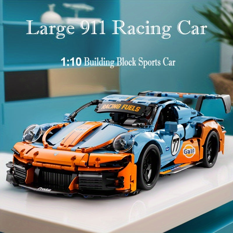 1623pcs Technic GT3 Super Racer Building Blocks Set, High-Detail Sports Vehicle Model, Durable ABS Plastic, Educational Assembly Kit, Adult Collectible Construction Toy, Ideal for Ages 14+