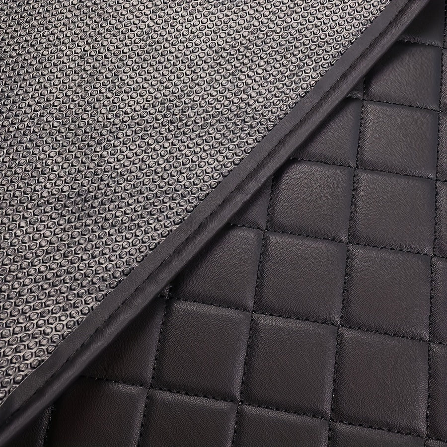 5pcs Faux Leather Car Floor Mats Set, Waterproof Faux Leather, Front & Rear Seat Protection, Auto Interior Accessories, Custom Fit for Various Vehicle Models