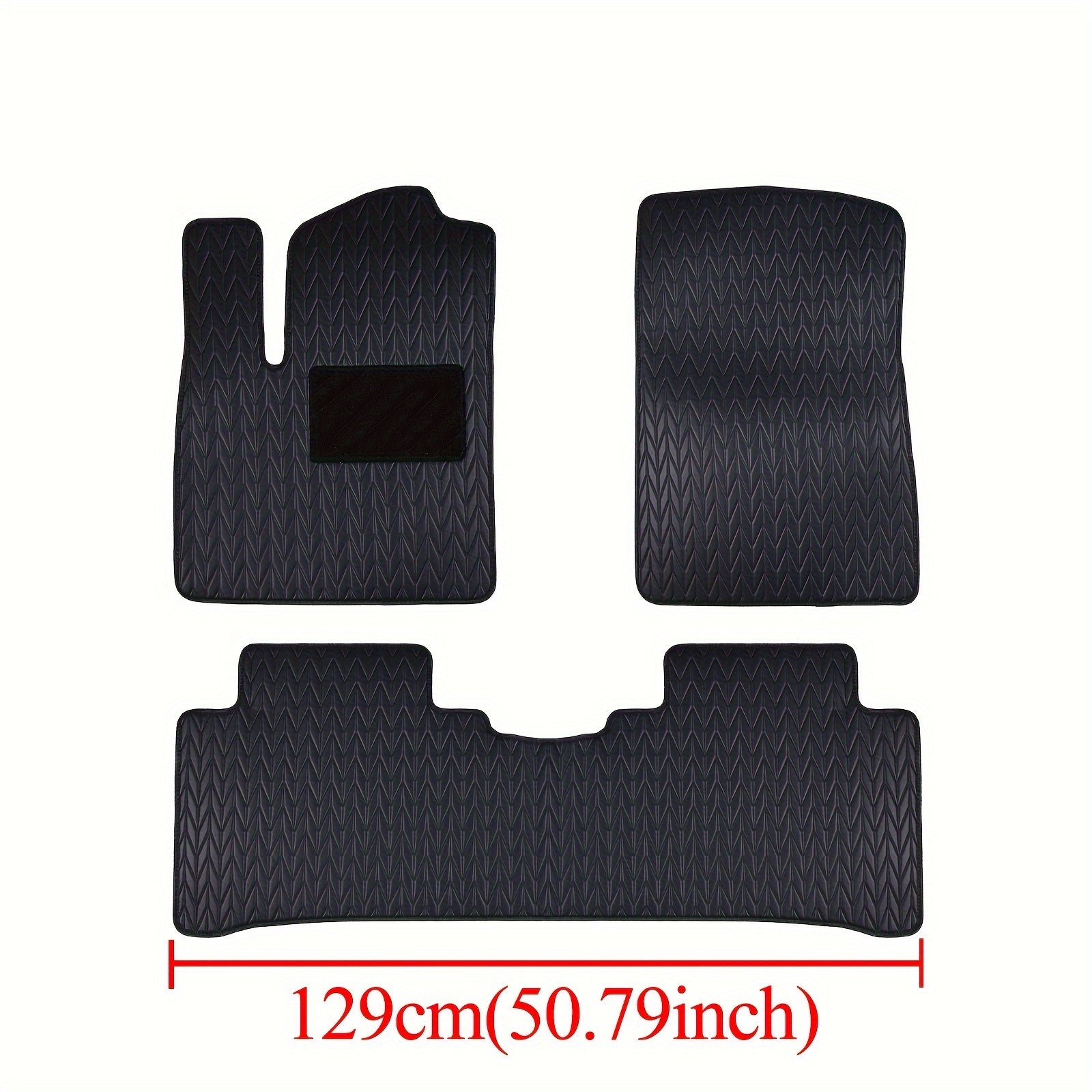 1 Set, Custom PU Leather Car Floor Mats for BYD Yuan Plus Atto 3, 2022-2024, Non-Slip, Waterproof, All-Weather, Durable, Left Drive, Special Foot Pad, Auto Interior Accessories