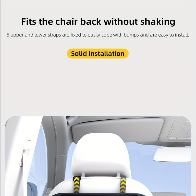 1 Piece PU Leather Universal Car Seat Back Storage Bag - Large Capacity Multifunctional Pocket with Rear Storage for Organizing Essentials