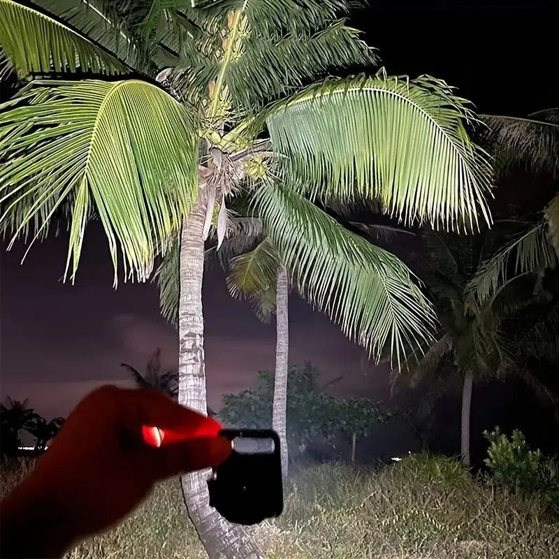Ultra-Bright Mini LED Flashlight - Rechargeable, Compact Keychain Design - Multifunctional Work Light for Outdoor Adventures, Camping Excursions, and Car Emergencies