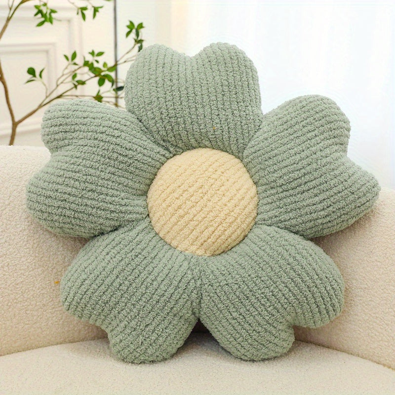 [1pc Breathable Flower Seat Cushion] 1pc Home Decorative Cushion, Breathable Flower Seat Cushion, Table Chair Cushion Floor Pillow For Sofa Couch Bed Office