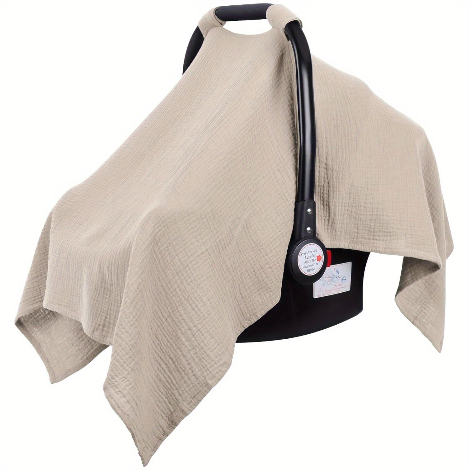 Muslin Car Seat Cover, Carseat Stroller Cover, Breathable & Lightweight Stroller Cover