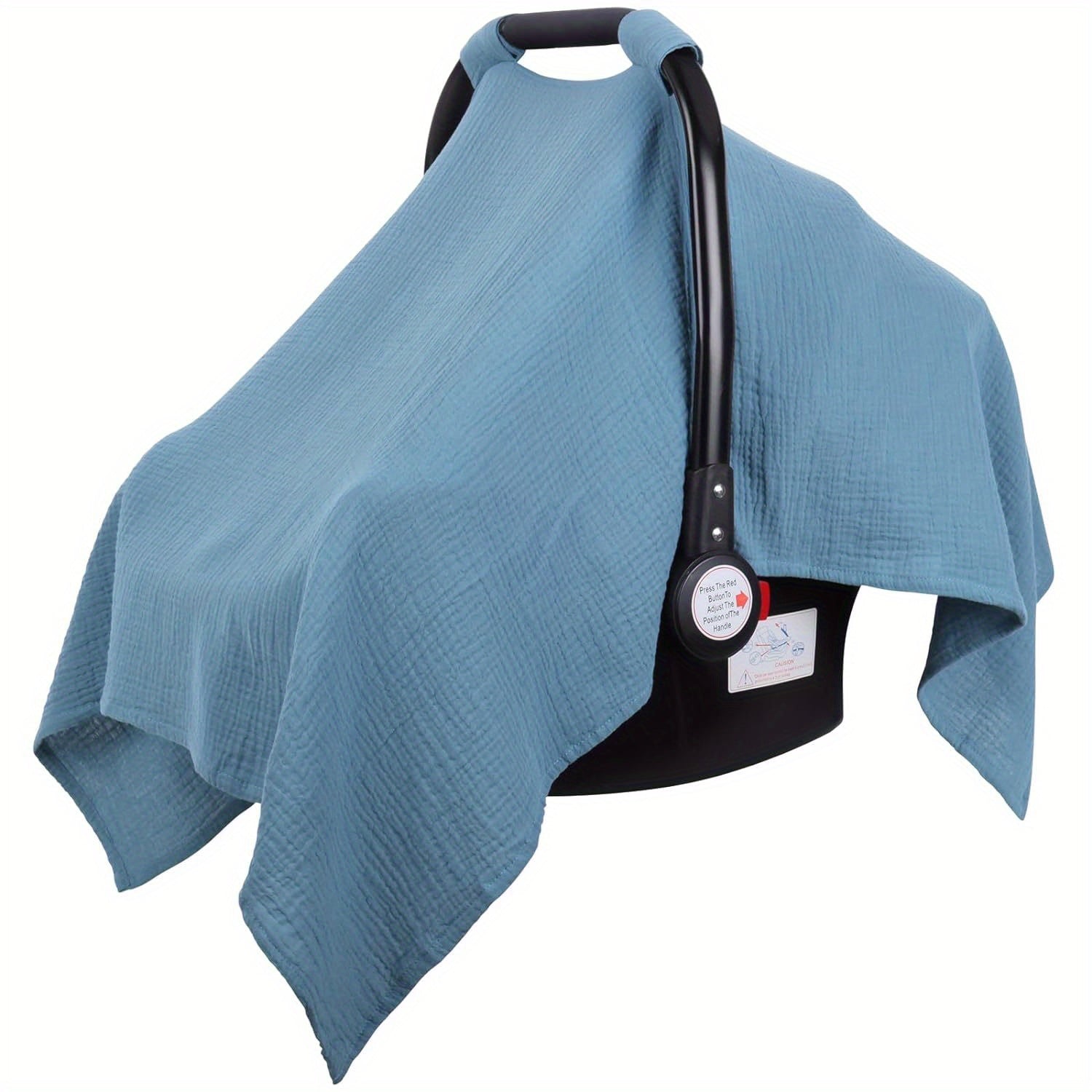 Muslin Car Seat Cover, Carseat Stroller Cover, Breathable & Lightweight Stroller Cover