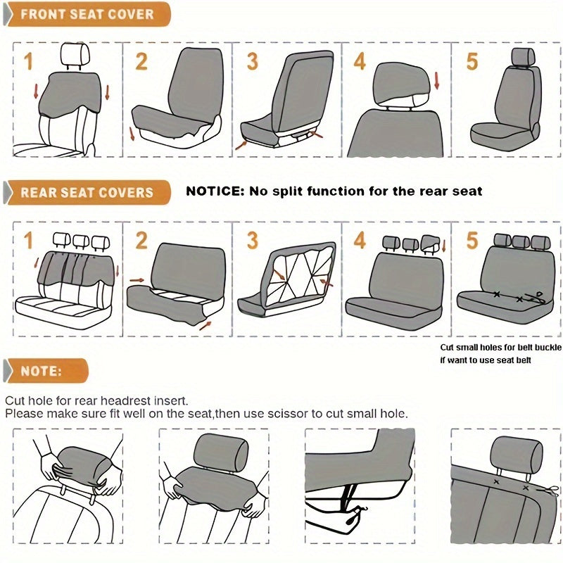 45pcs Car Seat Set Plush Pendant Steering Wheel Universal Car Accessories Interior Set - The Perfect Choice For Fashionable Ladies, christmas gifts