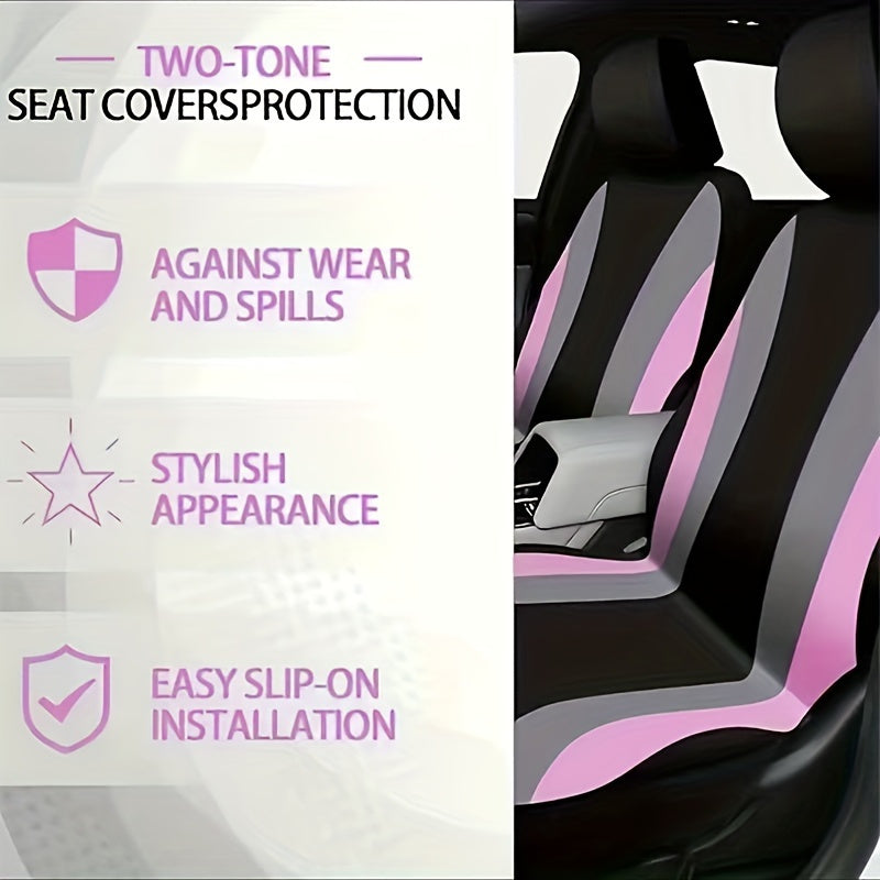 45pcs Car Seat Set Plush Pendant Steering Wheel Universal Car Accessories Interior Set - The Perfect Choice For Fashionable Ladies, christmas gifts