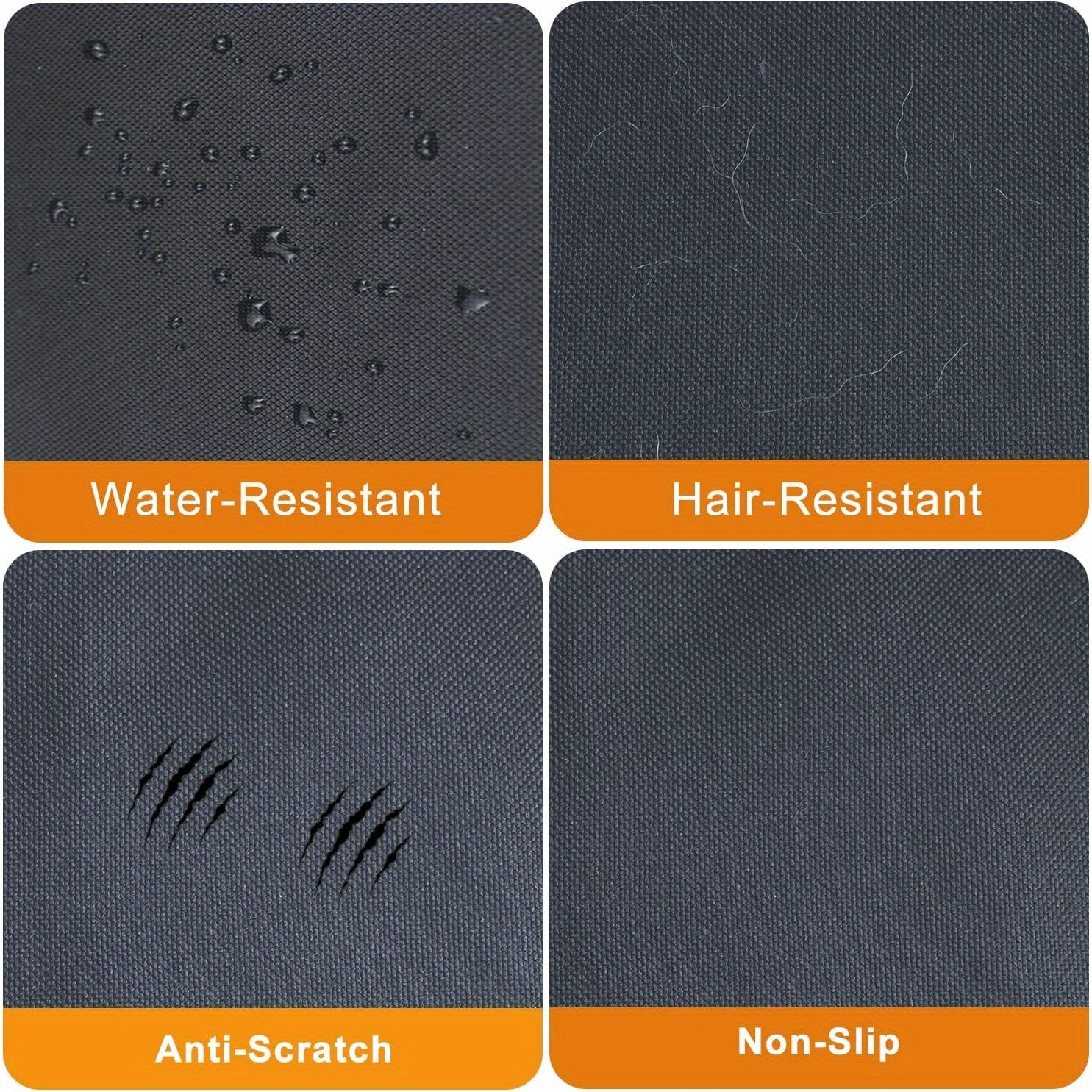 Alfheim Car Boot Liner Protector - Nonslip Waterproof Pet Dog Back Seat Cover - Durable Washable Cargo Cover Mat Travel, Universal for Medium Small Car Truck SUV