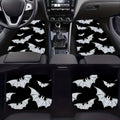 4pcs Bat Pattern Car Floor Mats Set - Fit, Durable Polyester Front & Rear Auto Carpet Accessories