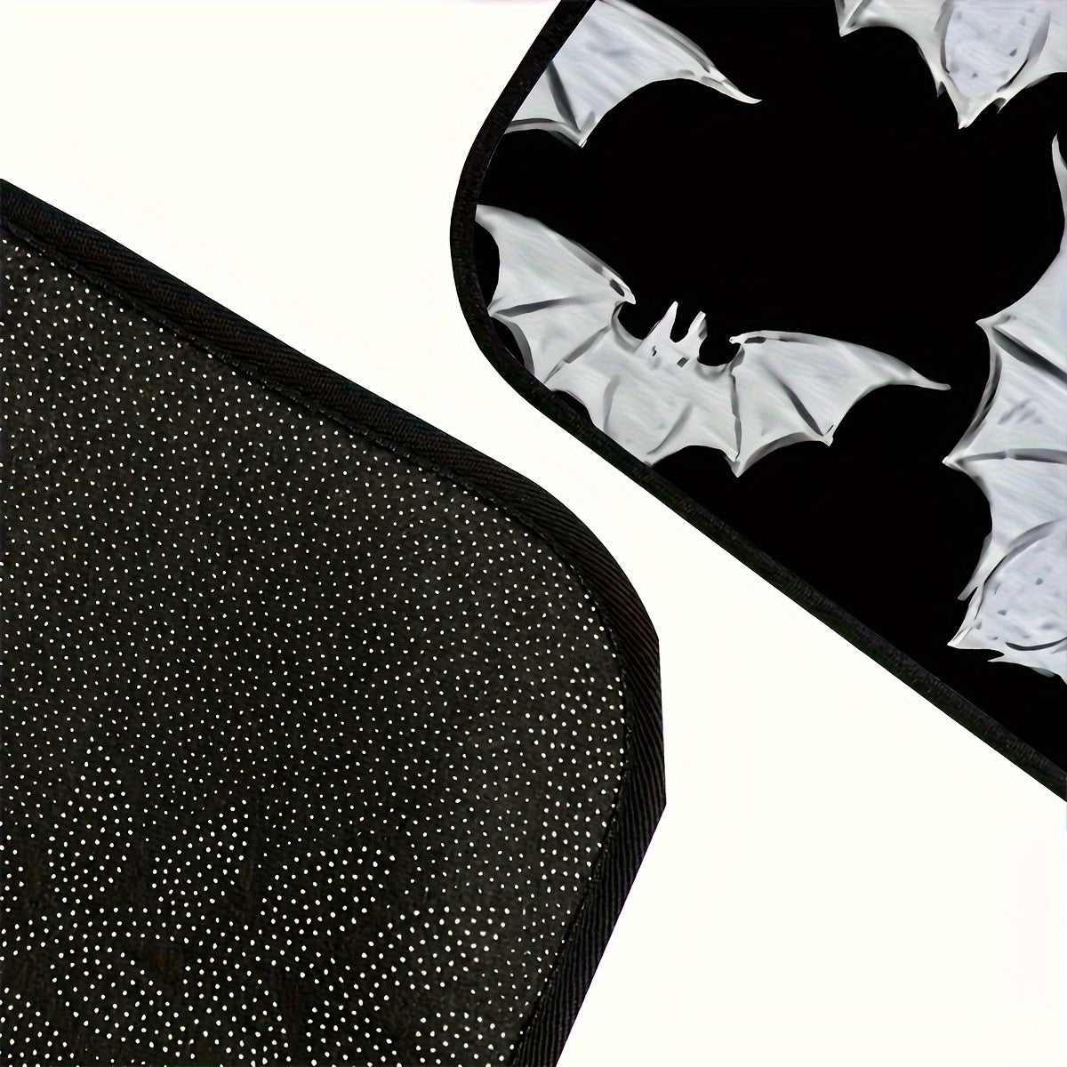 4pcs Bat Pattern Car Floor Mats Set - Fit, Durable Polyester Front & Rear Auto Carpet Accessories