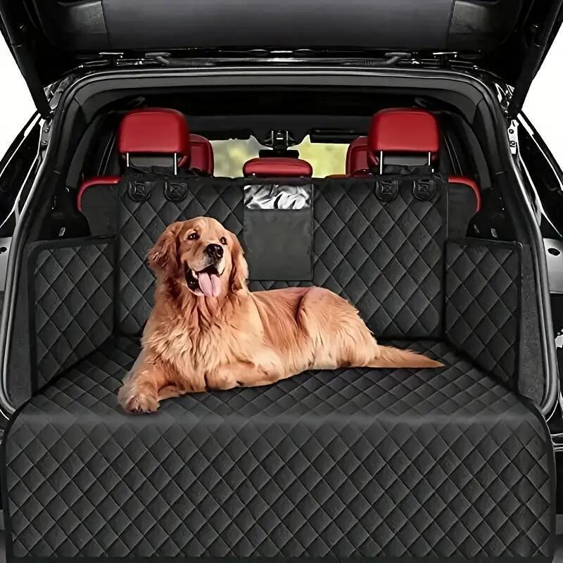 1pc Car Trunk Pet Cover, Travel Dog Car Pad, Waterproof All-inclusive Dog Mat, Non-slip Car Thickened Dog Seat Cushion, Perfect For Cats, Dogs & Cargo, Car Interior Accessories