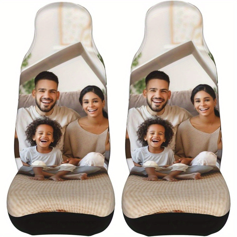 Custom Car Seat Cover - Personalized Design for Your Vehicle - Polyester Fabric