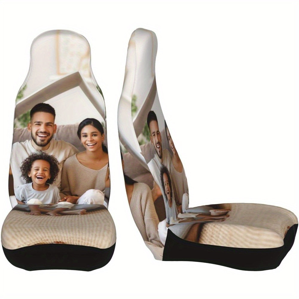 Custom Car Seat Cover - Personalized Design for Your Vehicle - Polyester Fabric