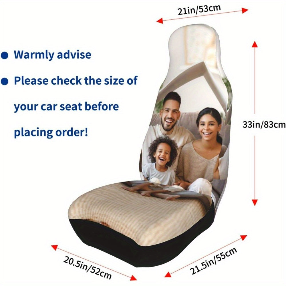 Custom Car Seat Cover - Personalized Design for Your Vehicle - Polyester Fabric