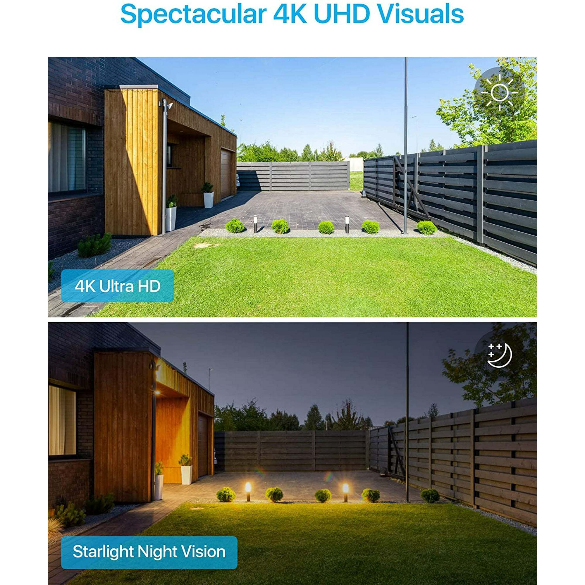 ZOSI 4K 16CH Spotlight PoE Security Camera System 4K Full Color Night Vision, 4K NVR with 4TB HDD, AI Human Vehicle Detection, 16pcs Outdoor 8MP PoE IP Audio Surveillance Cameras