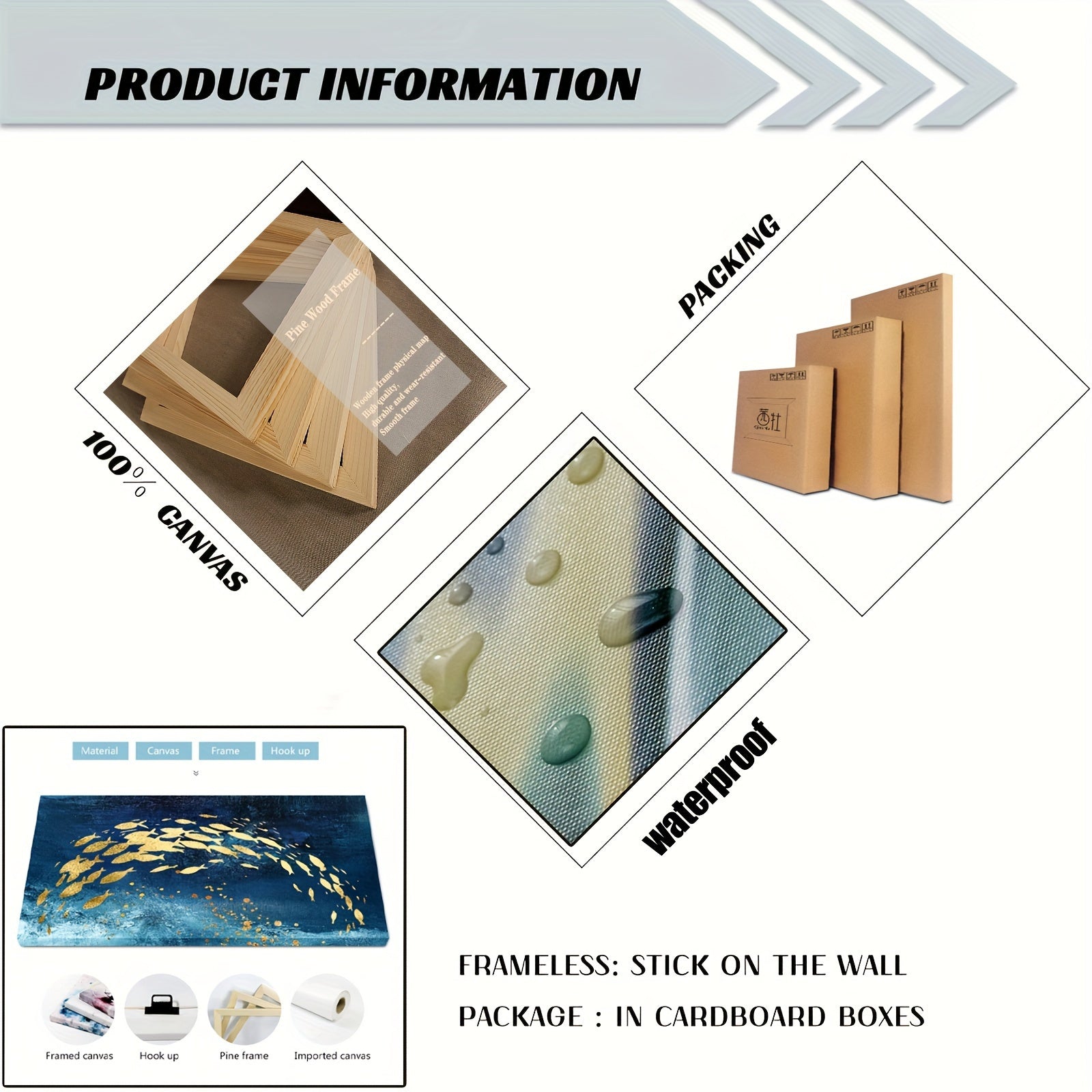 3 Pcs Frame Landscape Nature Art Decorative Painting For Dining Room Modern Environment Bedroom Office Canvas Wall Hall Decoration Studio