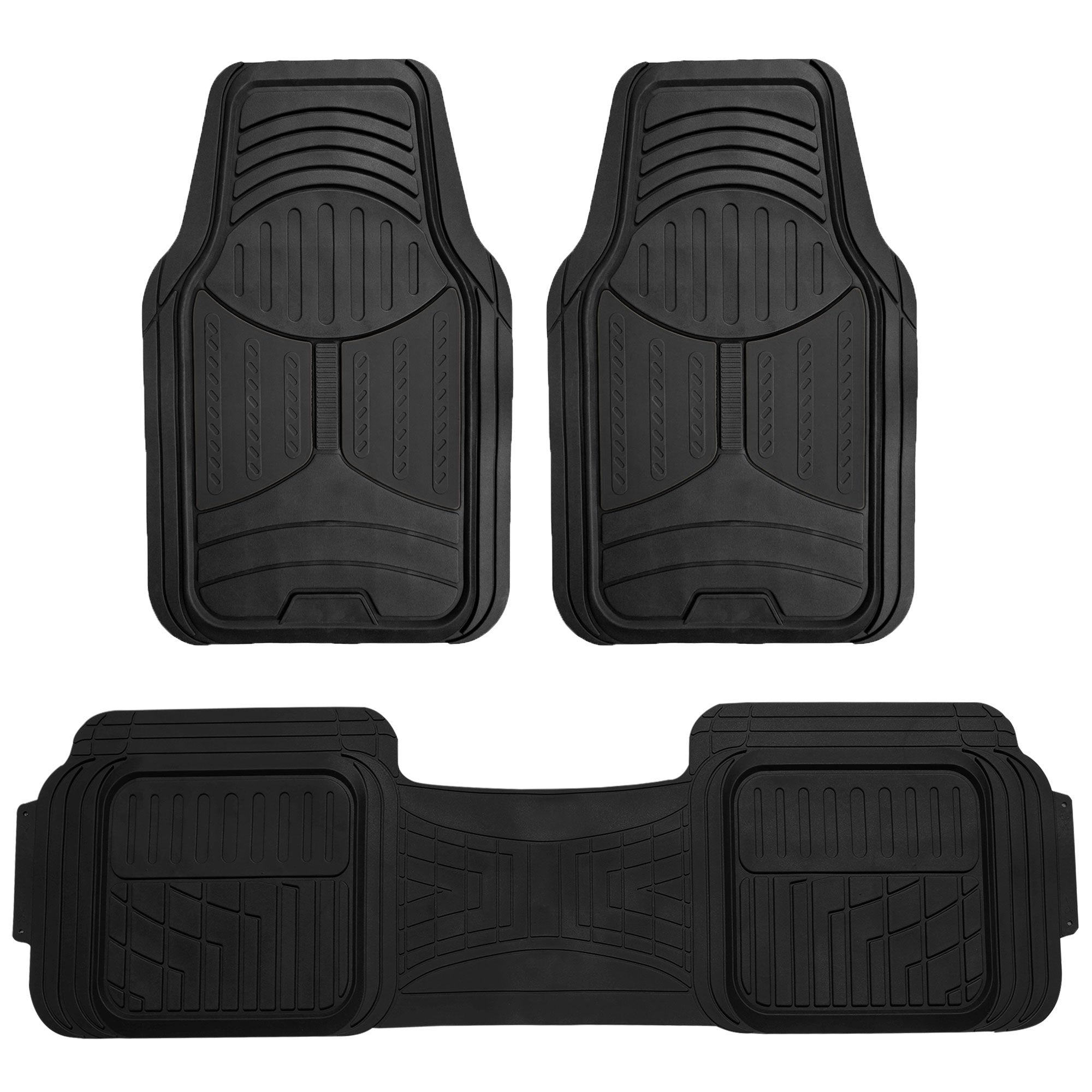 3pcs set 2 Tone Floor Mats for Car SUV Van Universal Fitment 8 Colors