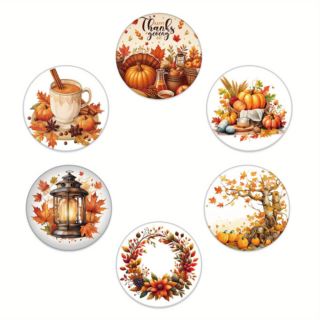 Multipurpose Ceramic Coffee Mug and Coaster Set with Thanksgiving and Fall Designs, 11oz Reusable Cup for Drinks, Machine Washable, Eco-Friendly, Perfect Gift for Halloween, Thanksgiving and Autumn Celebrations