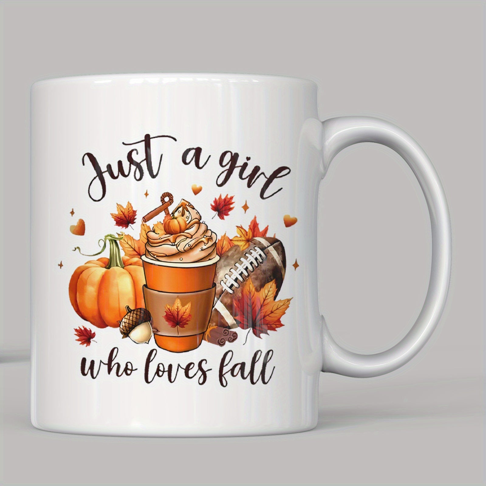 Multipurpose Ceramic Coffee Mug and Coaster Set with Thanksgiving and Fall Designs, 11oz Reusable Cup for Drinks, Machine Washable, Eco-Friendly, Perfect Gift for Halloween, Thanksgiving and Autumn Celebrations