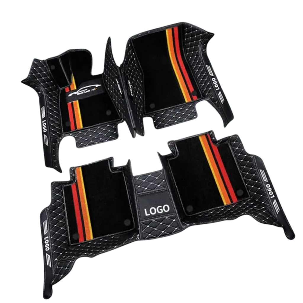 Alfombras Impermeables dobles hechas de cuero ecológico artificial ala medida exacta de cada automóvil