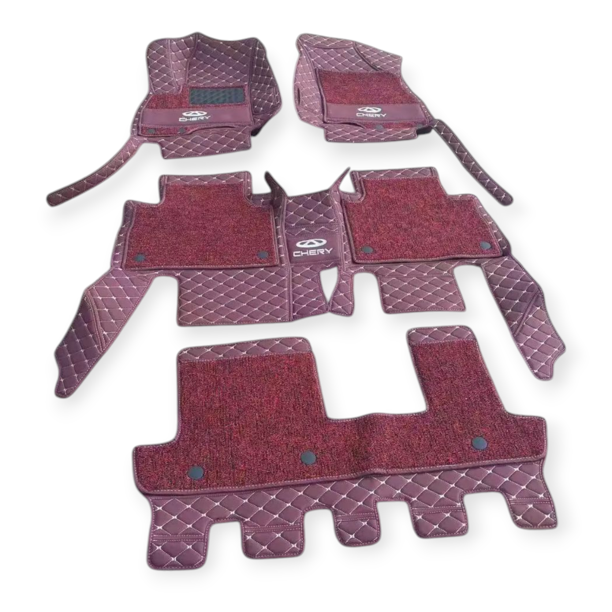 Alfombras Impermeables dobles hechas de cuero ecológico artificial ala medida exacta de cada automóvil