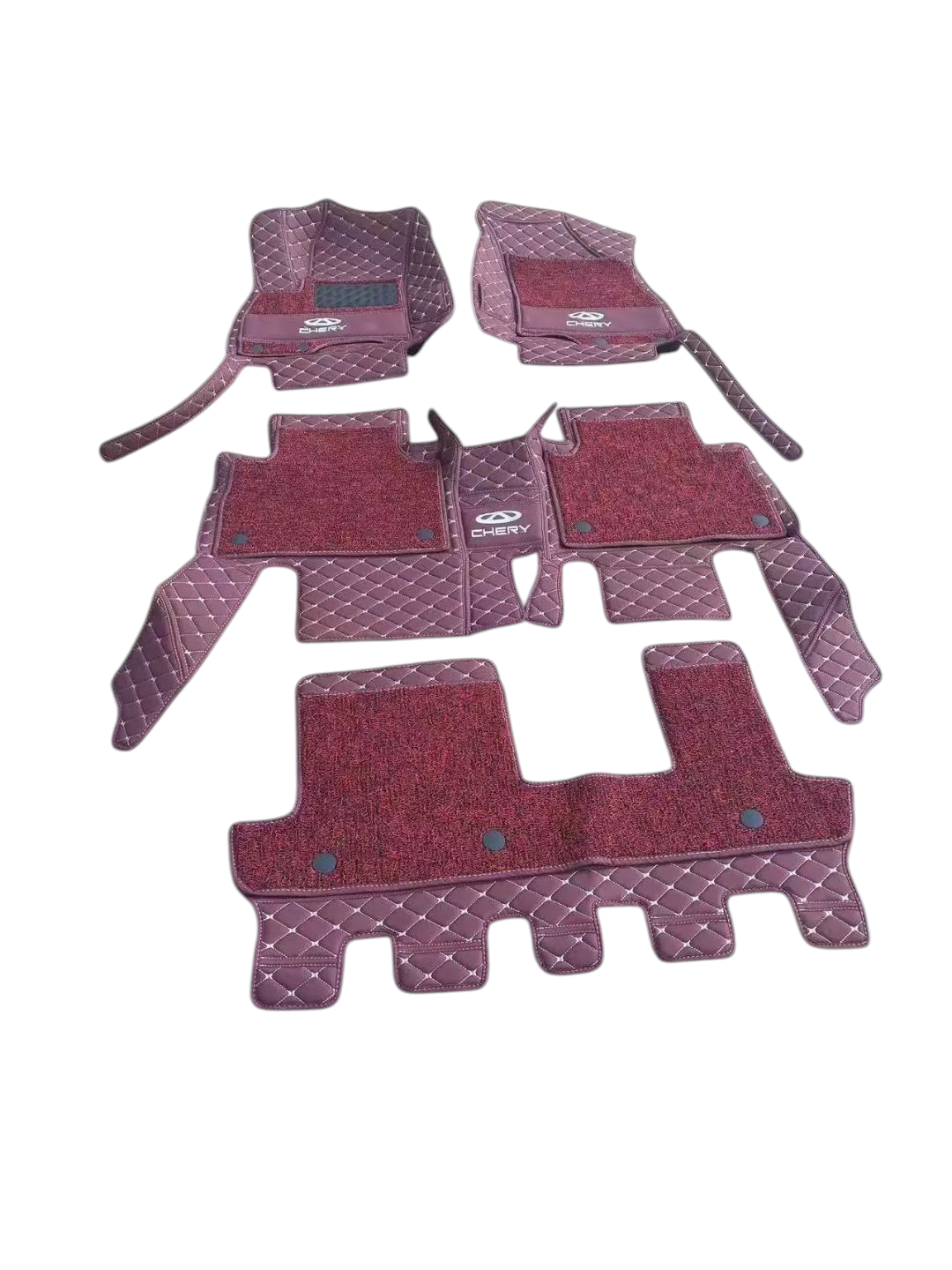 Alfombras Impermeables dobles hechas de cuero ecológico artificial ala medida exacta de cada automóvil