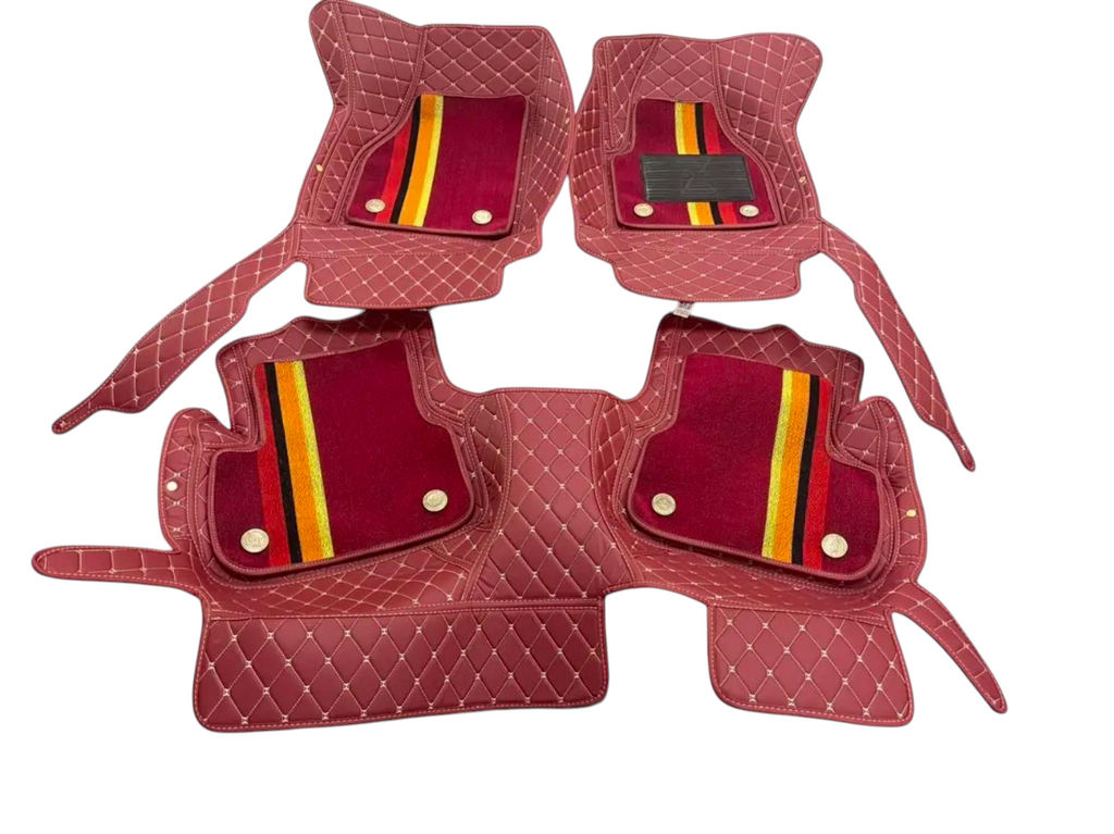 Alfombras Impermeables dobles hechas de cuero ecológico artificial ala medida exacta de cada automóvil