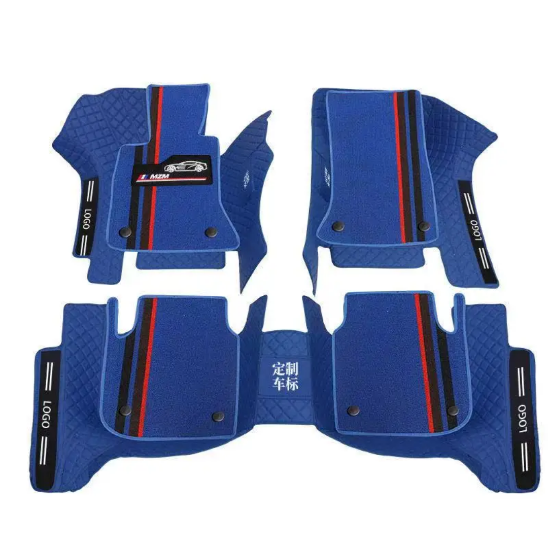 Alfombras Impermeables dobles hechas de cuero ecológico artificial ala medida exacta de cada automóvil