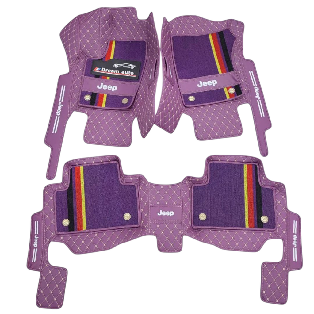 Alfombras Impermeables dobles hechas de cuero ecológico artificial ala medida exacta de cada automóvil