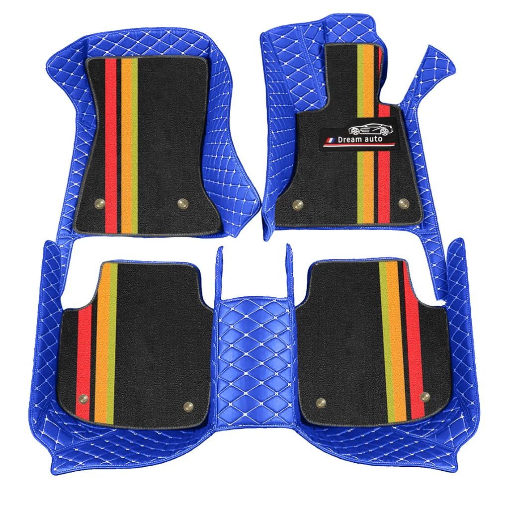 Alfombras Impermeables dobles hechas de cuero ecológico artificial ala medida exacta de cada automóvil