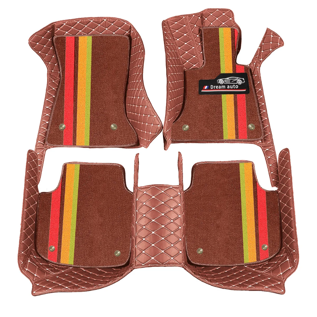 Alfombras Impermeables dobles hechas de cuero ecológico artificial ala medida exacta de cada automóvil