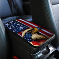 1pc Premium American Flag Eagle Pattern Car Center Console Cover - Bench Seat Consoles with Armrest Box Pad, Soft Touch Interior Decoration, and Stylish Design for Enhanced Driving Experience