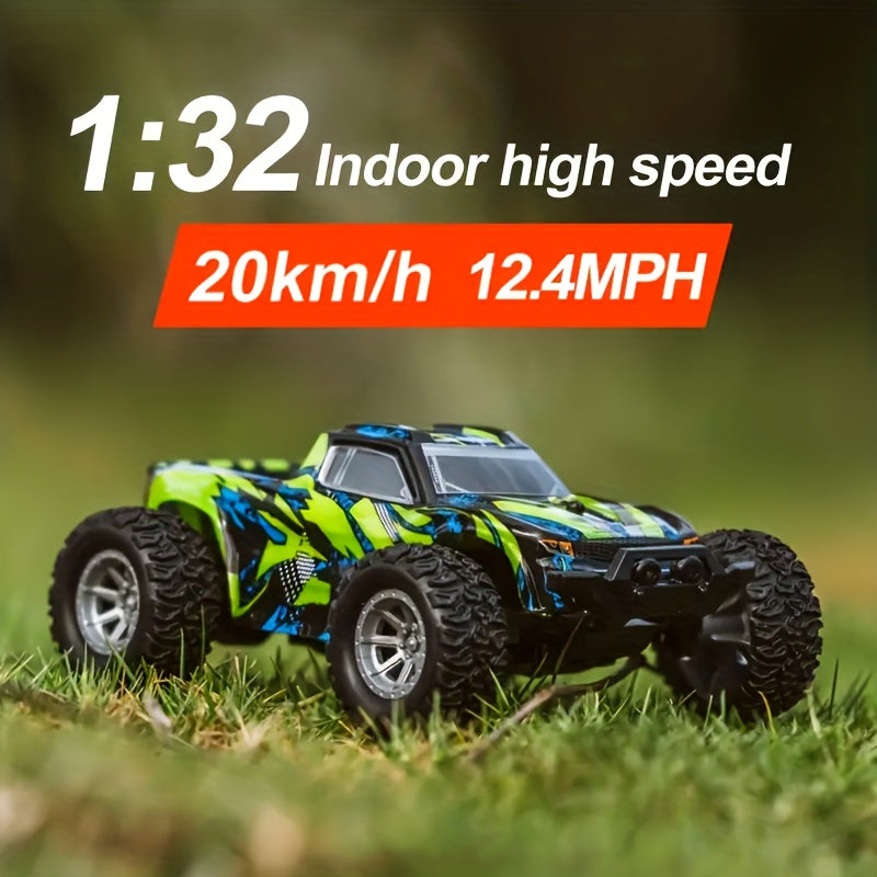 1:32 RC Car, Top Speed 20km/h, 2.4Ghz High-speed All-terrain Off-road Electric Toy Car, Ideal Gift For Boys And Girls, Christmas Gift