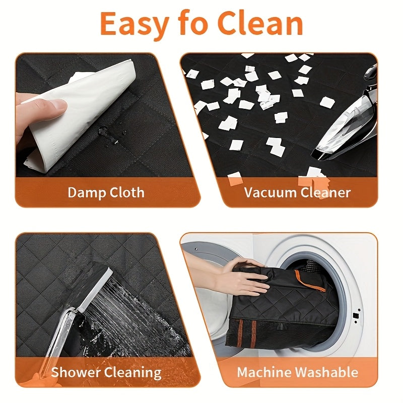 Dog Seat Cover, Pet Dog Seat Cover Hammock Heavy Duty Scratch Resistant Slip Durable Soft Pet Rear Seat Cover For Cars, Trucks And SUVs Pet Car Mat Open Net Waterproof Dog Car Seat Cushion Trunk Anti Slip Wear Resistant Pet S