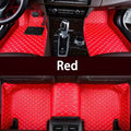 Waterproof & Durable PU Leather Car Floor Mats for ORA Funky Cat GT/2022 - Custom Fit, Stylish Checkered Design, Easy to Clean