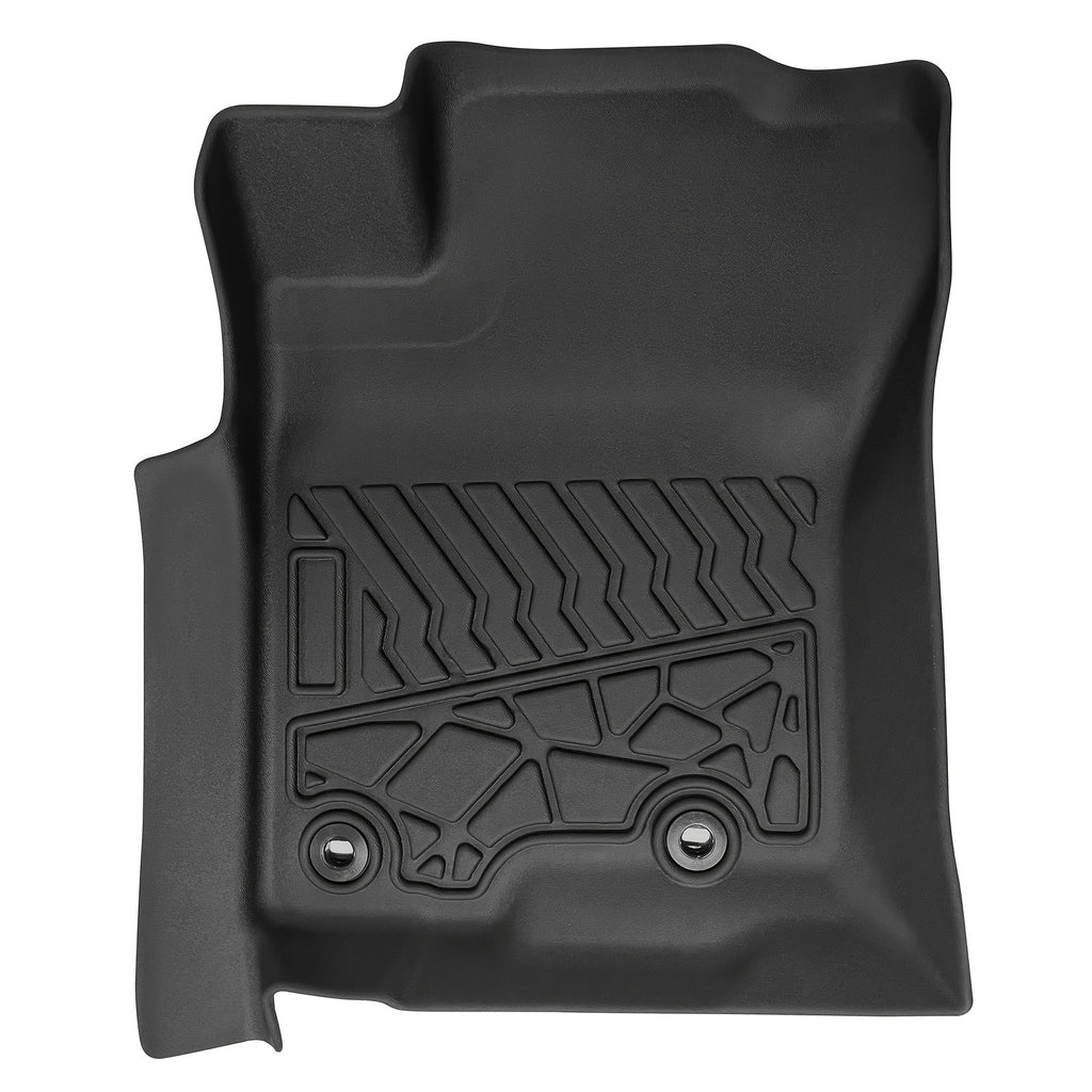 Floor Liners Mats & Rear Cargo Liners Compatible For Toyota For 4Runner 2013-2023 Heavy Duty All-Weather Floor Mats Rubber TPE Floor Liner Black