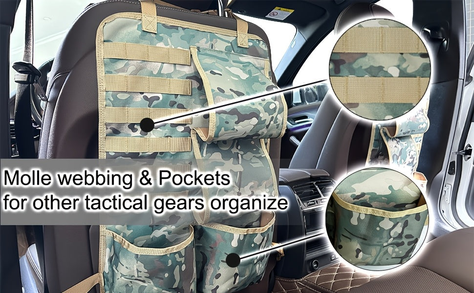 Automotive Gun Racks Vehicle Seat Back Rifle Gun Holder for Hunting Accessories Storage and Organizer, Deer/Duck Hunting Gift for Men