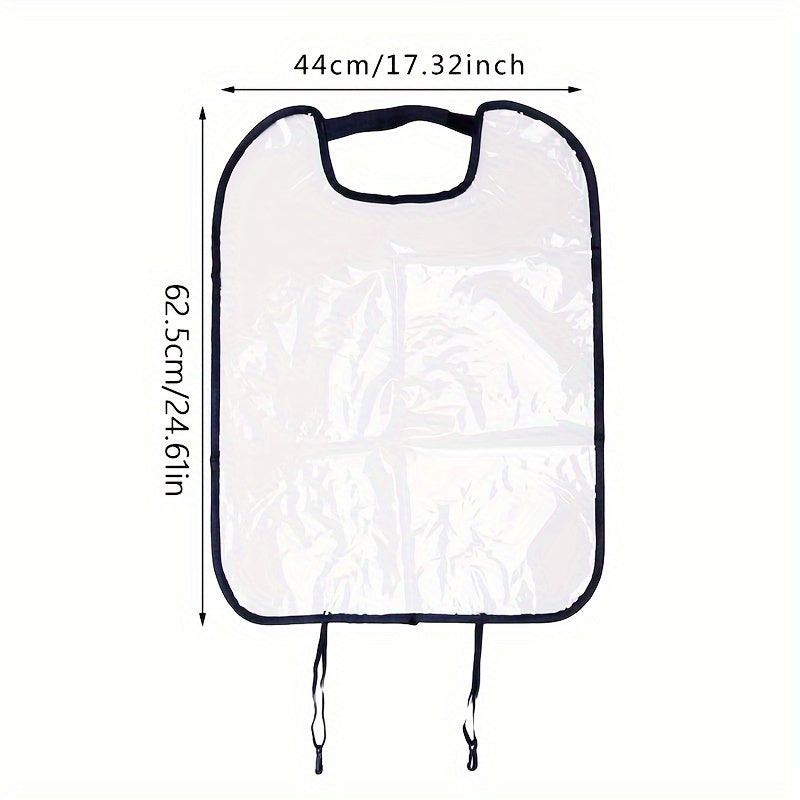1pc Car Seat Back Protector Cover, PVC Anti-Kick Mat, Waterproof Backseat Protection Pad for Vehicle Interior Accessories