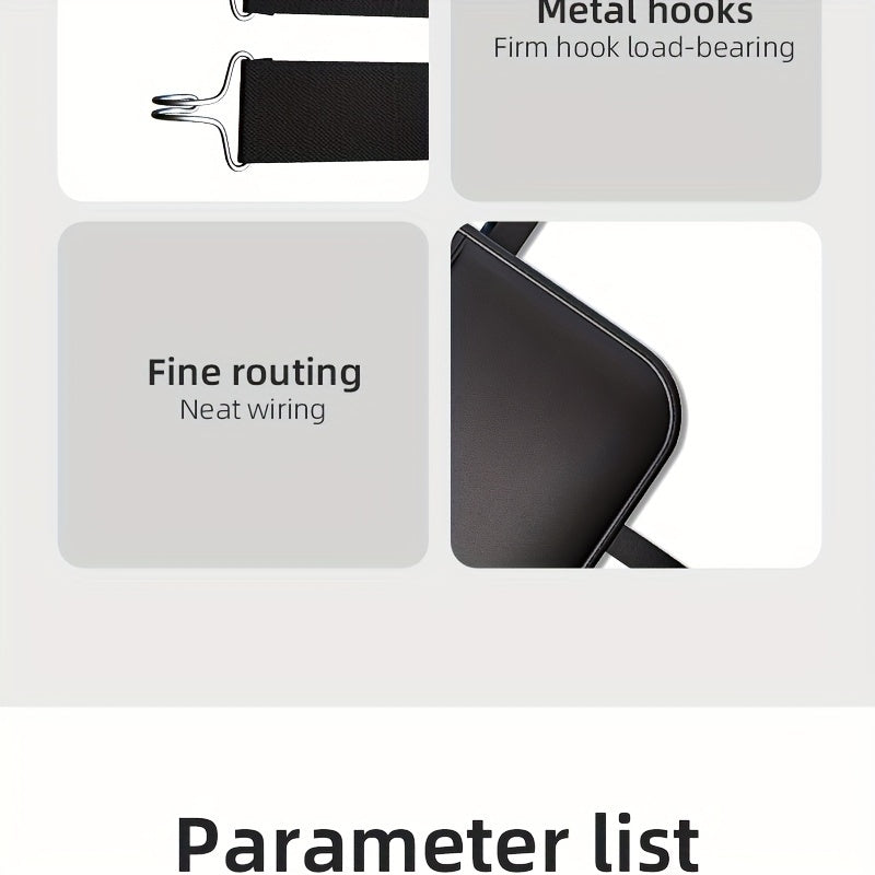 1 Piece PU Leather Universal Car Seat Back Storage Bag - Large Capacity Multifunctional Pocket with Rear Storage for Organizing Essentials